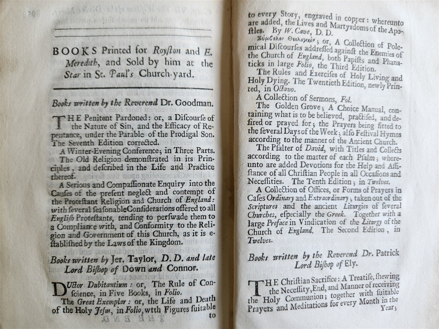 1713 THE PENITENT PARDON'D or DISCOURSE of NATURE of SIN antique ILLUSTRATED