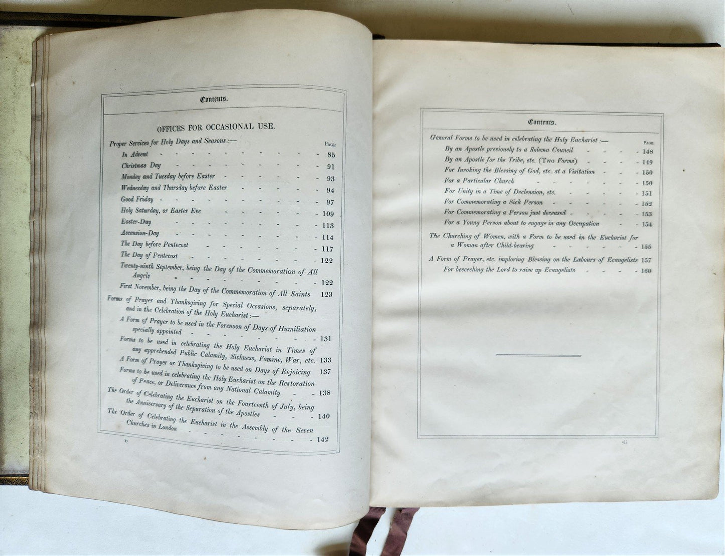 1853 LITURGY and OTHER DIVINE OFFICES of the CHURCH antique FOLIO