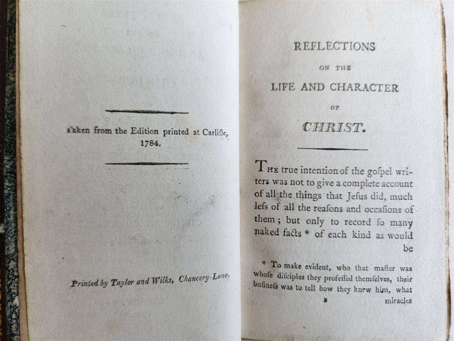 1803 LIFE of CHRIST w/ESSAY on NATURE & END of DEATH antique