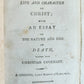 1803 LIFE of CHRIST w/ESSAY on NATURE & END of DEATH antique