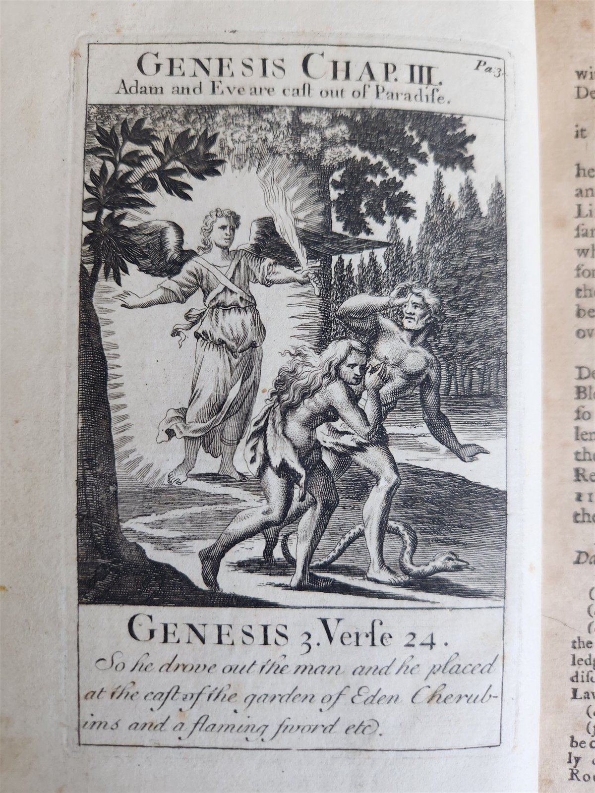 1727 BIBLE'S HISTORICAL NARRATION antique ILLUSTRATED