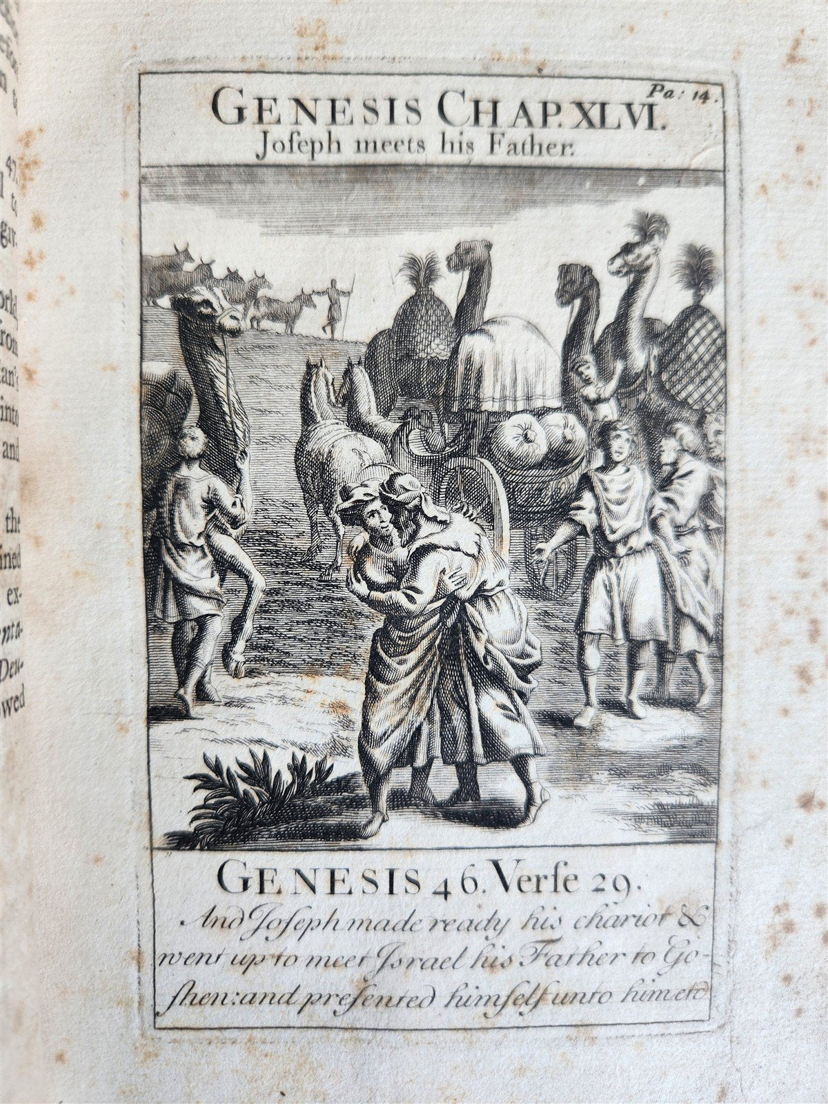 1727 BIBLE'S HISTORICAL NARRATION antique ILLUSTRATED
