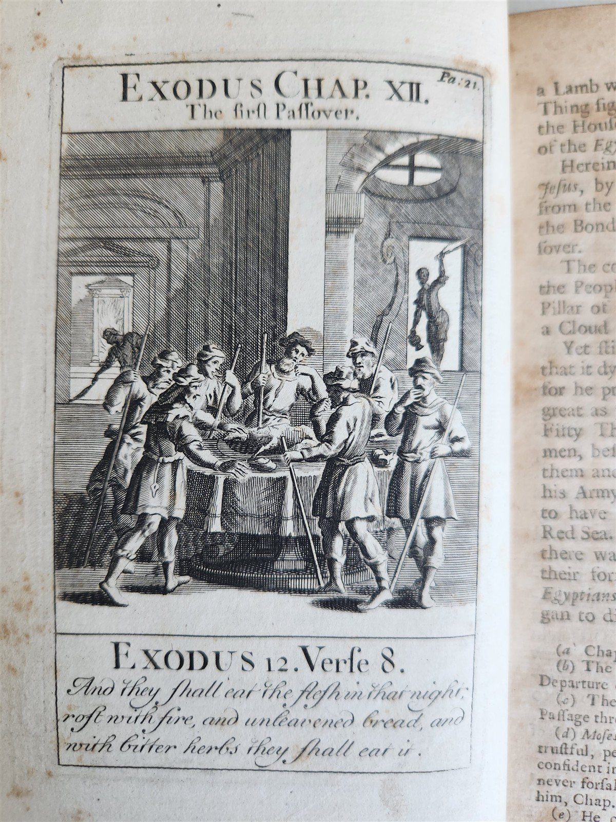 1727 BIBLE'S HISTORICAL NARRATION antique ILLUSTRATED