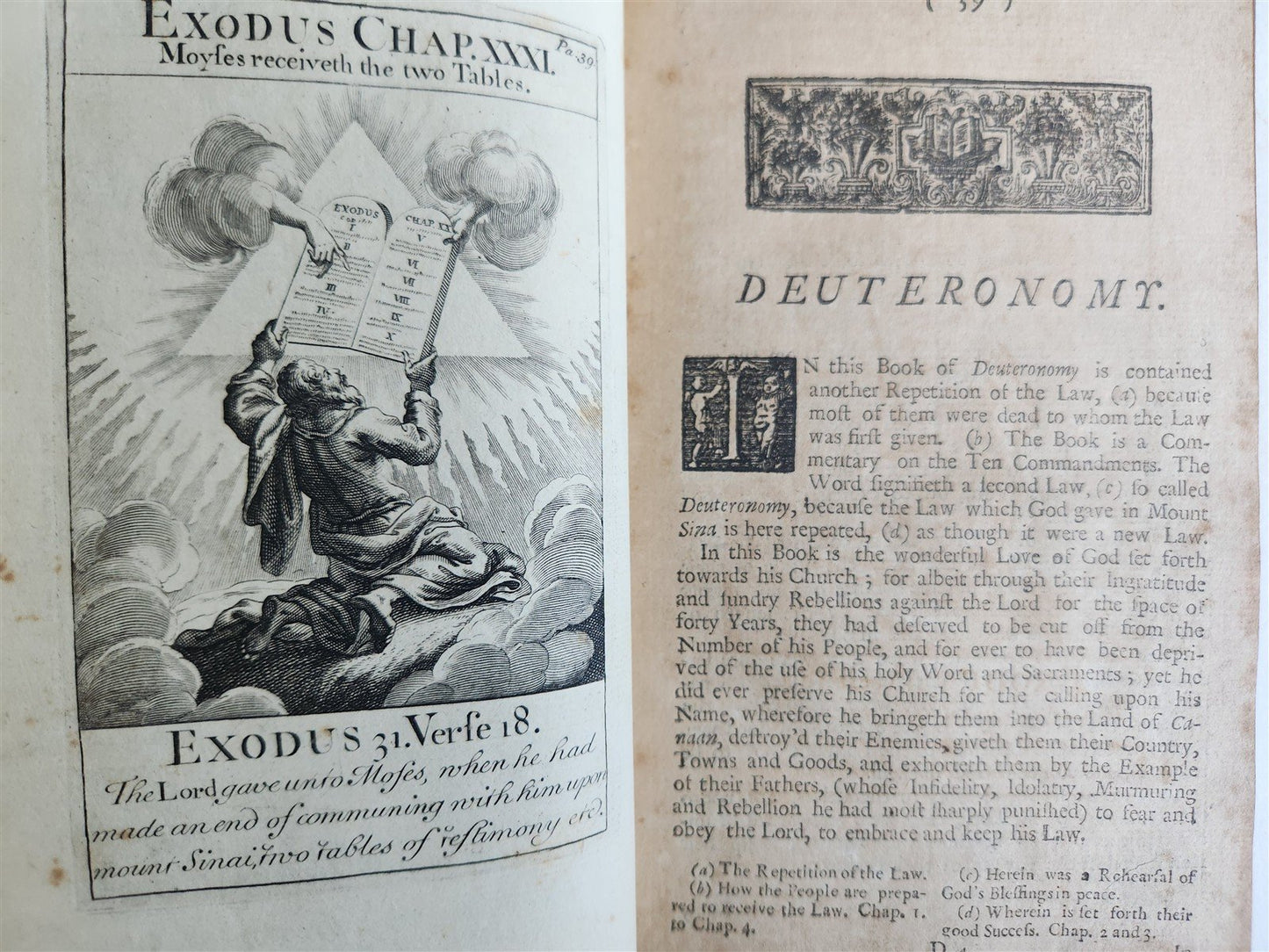 1727 BIBLE'S HISTORICAL NARRATION antique ILLUSTRATED