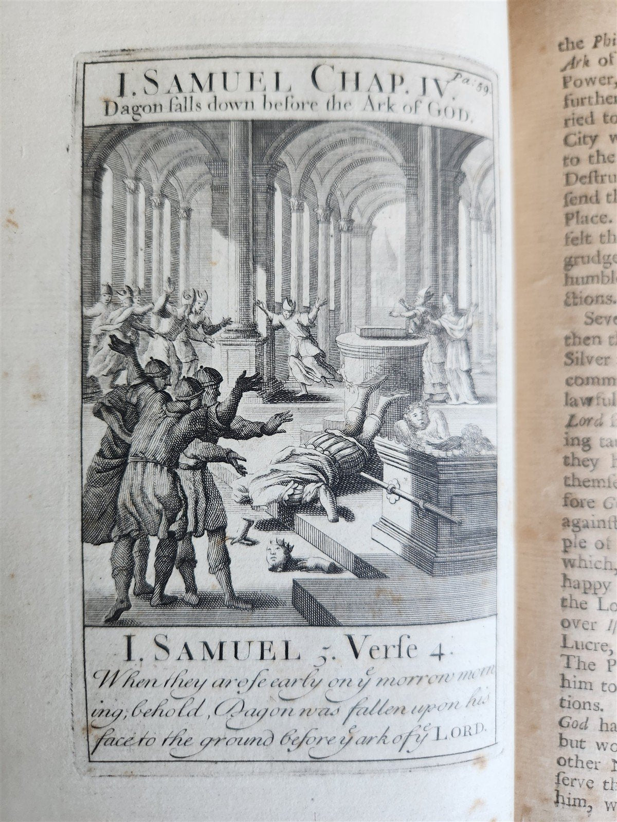 1727 BIBLE'S HISTORICAL NARRATION antique ILLUSTRATED