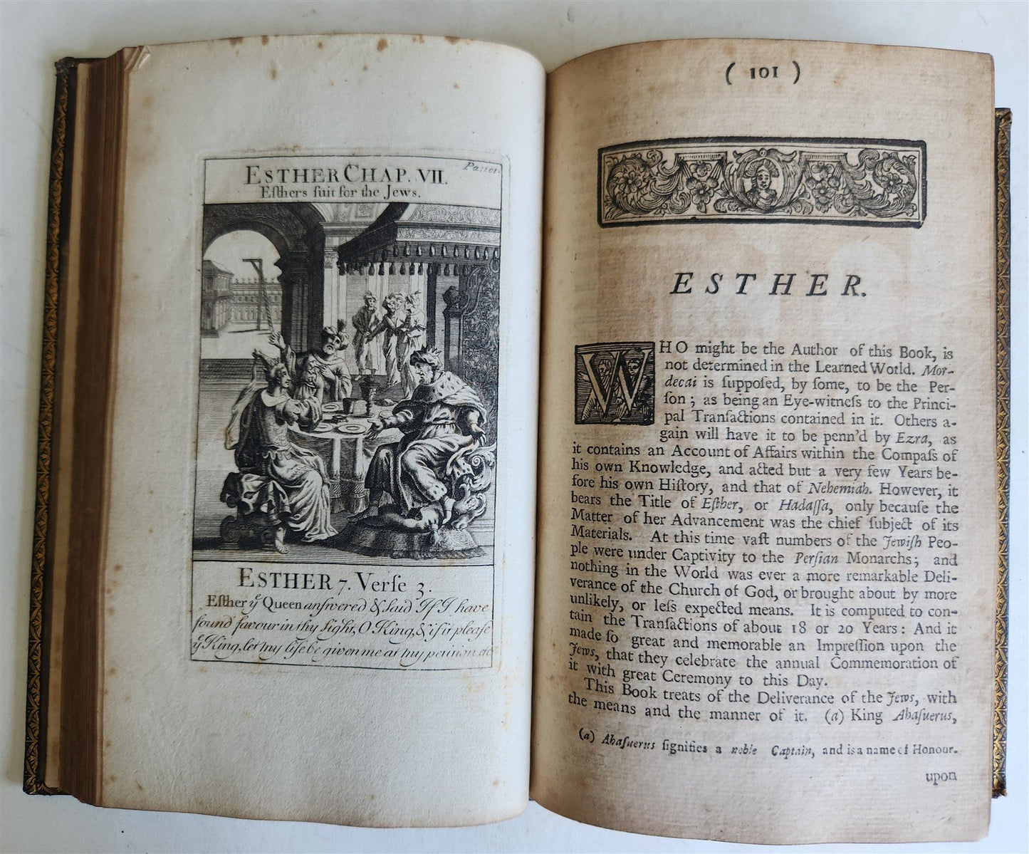1727 BIBLE'S HISTORICAL NARRATION antique ILLUSTRATED