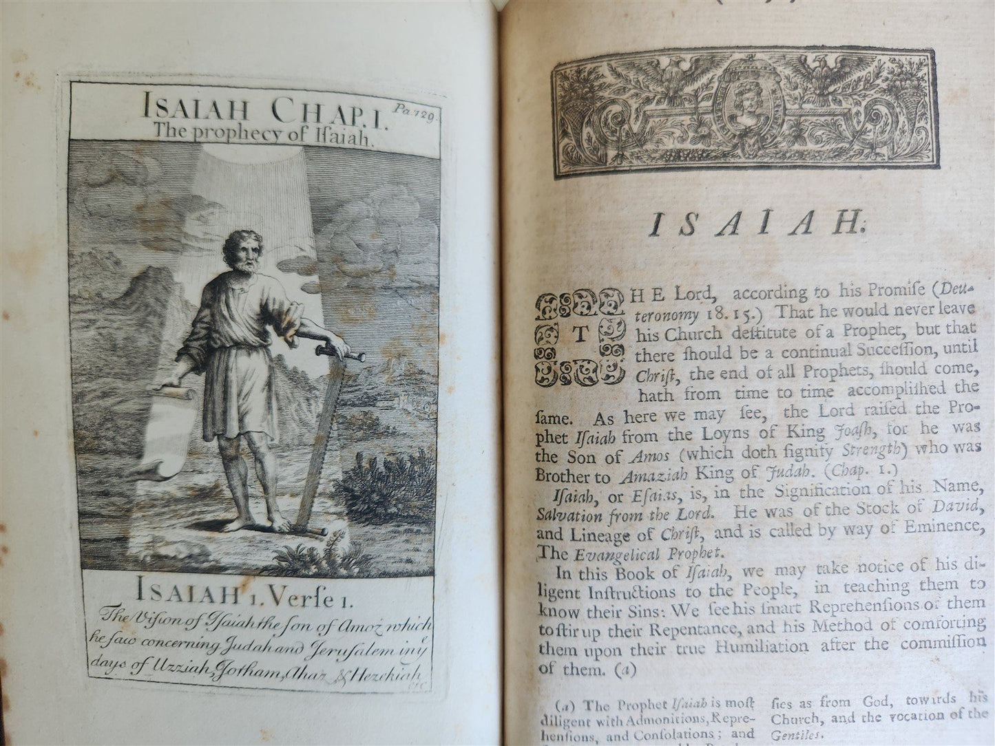 1727 BIBLE'S HISTORICAL NARRATION antique ILLUSTRATED