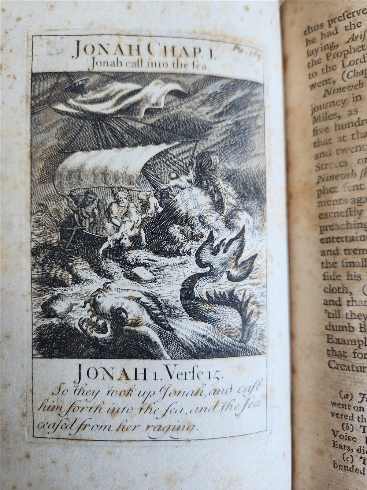 1727 BIBLE'S HISTORICAL NARRATION antique ILLUSTRATED