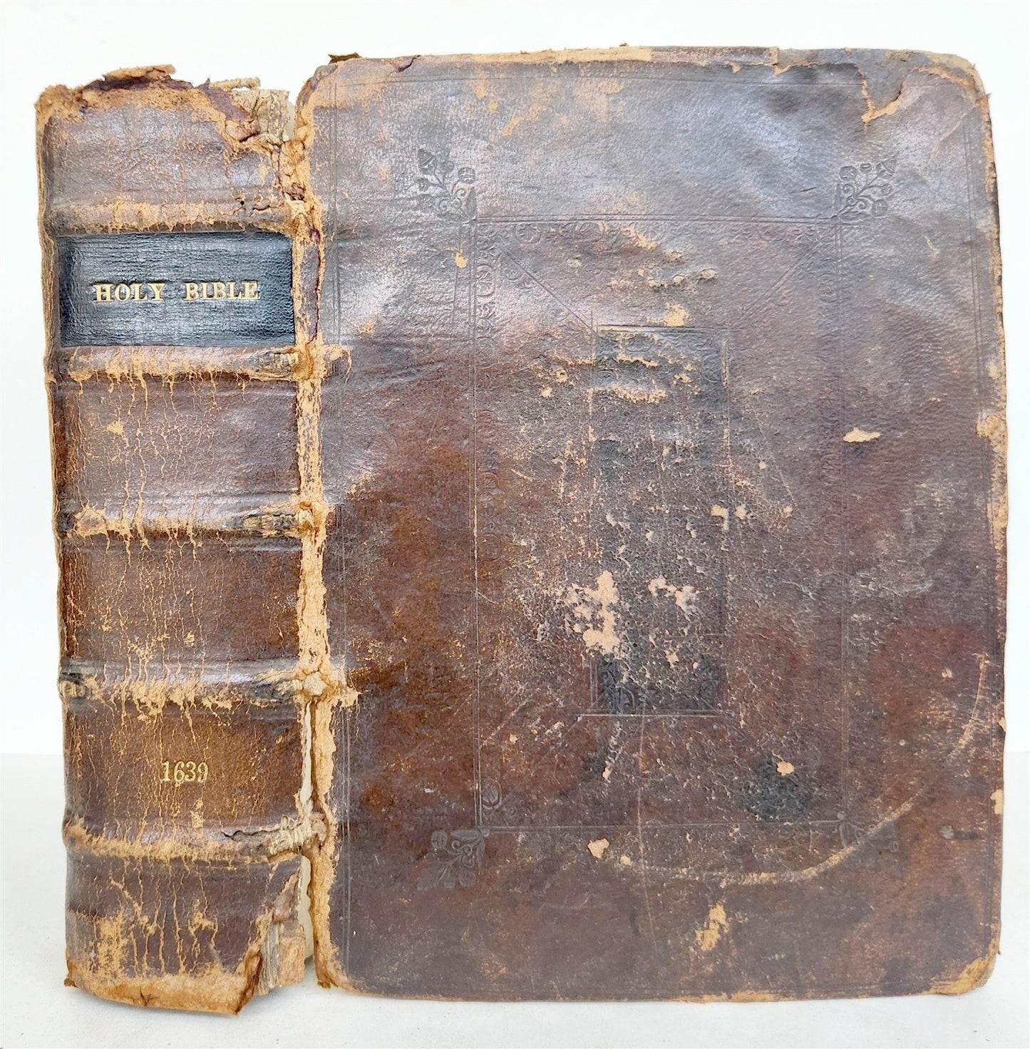 1639 BIBLE in ENGLISH OLD and NEW TESTAMENTS antique CAMBRIDGE