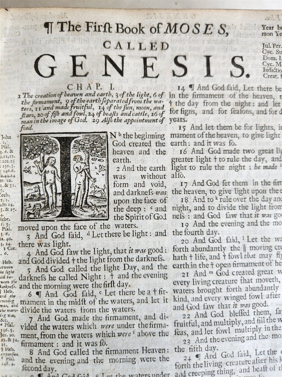 1704 BIBLE in ENGLISH OLD and NEW TESTAMENTS antique LONDON