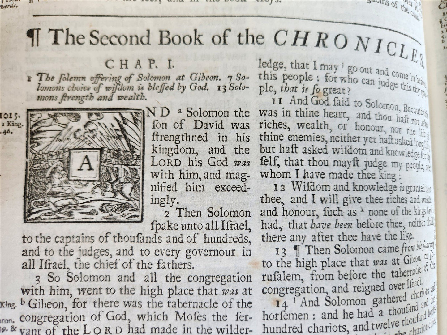 1704 BIBLE in ENGLISH OLD and NEW TESTAMENTS antique LONDON