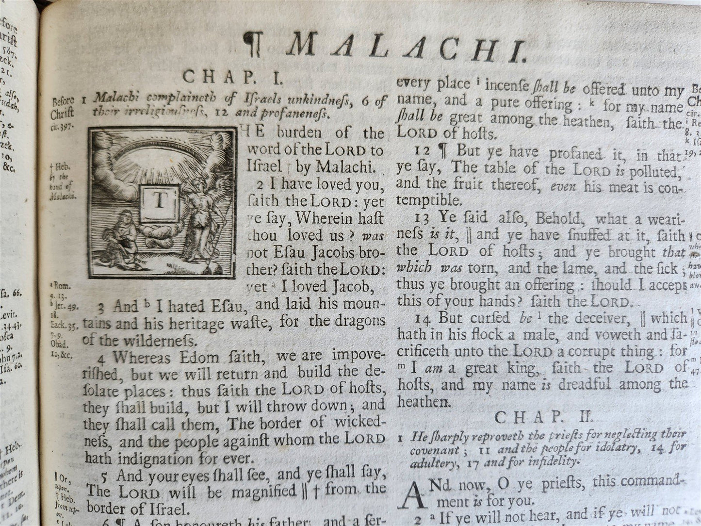 1704 BIBLE in ENGLISH OLD and NEW TESTAMENTS antique LONDON