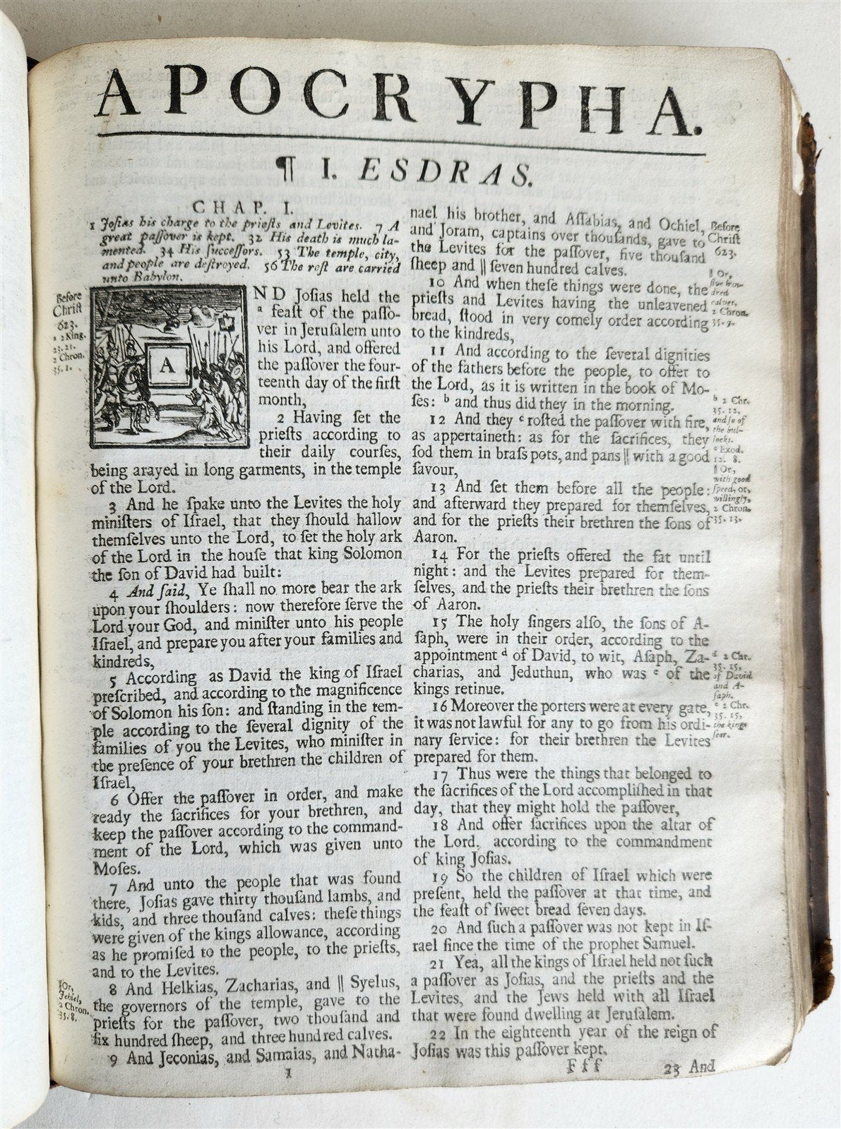 1704 BIBLE in ENGLISH OLD and NEW TESTAMENTS antique LONDON