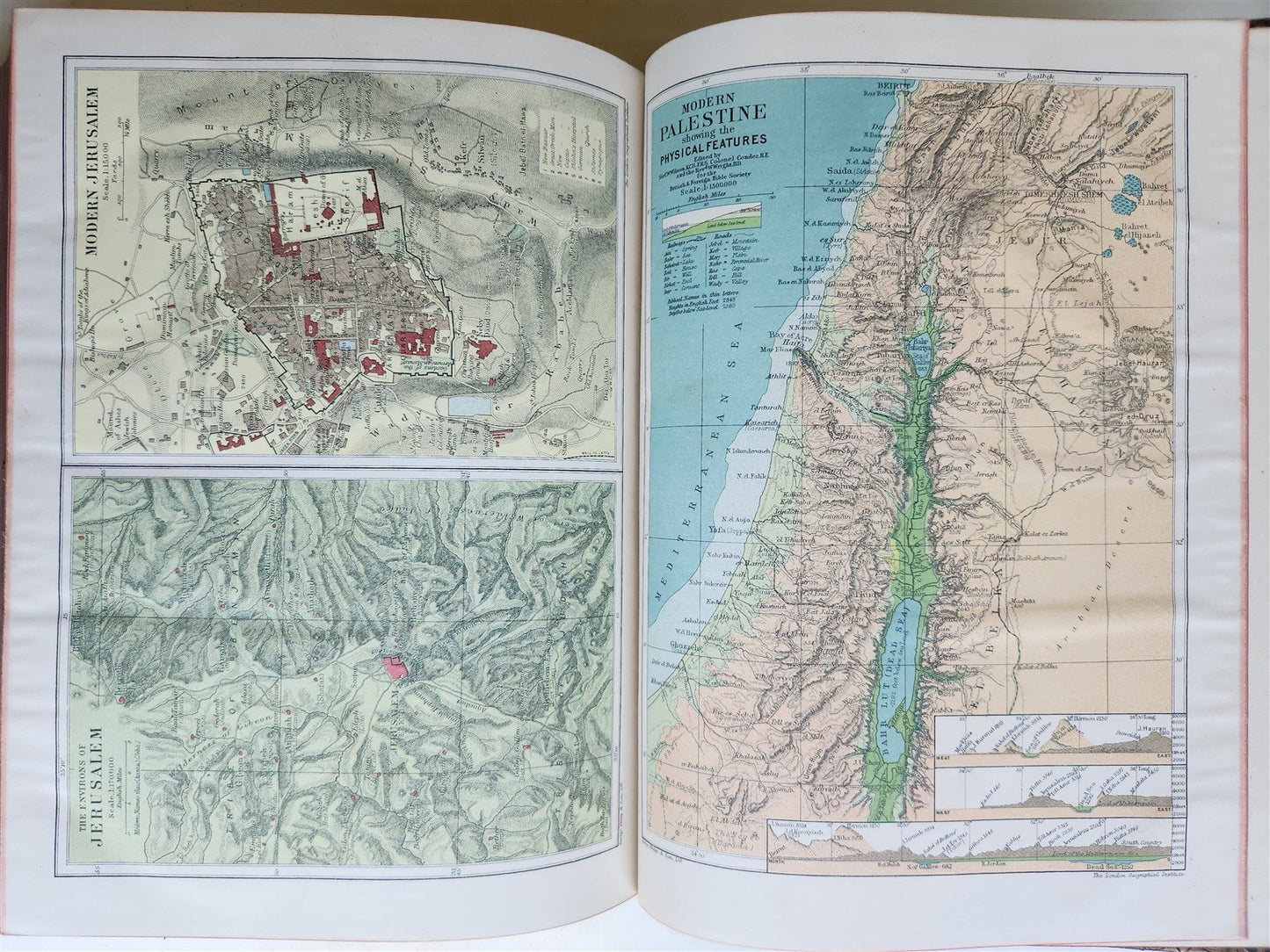 1914 BIBLE in ENGLISH OLD and NEW TESTAMENTS antique FOLIO illustrated w/ MAPS
