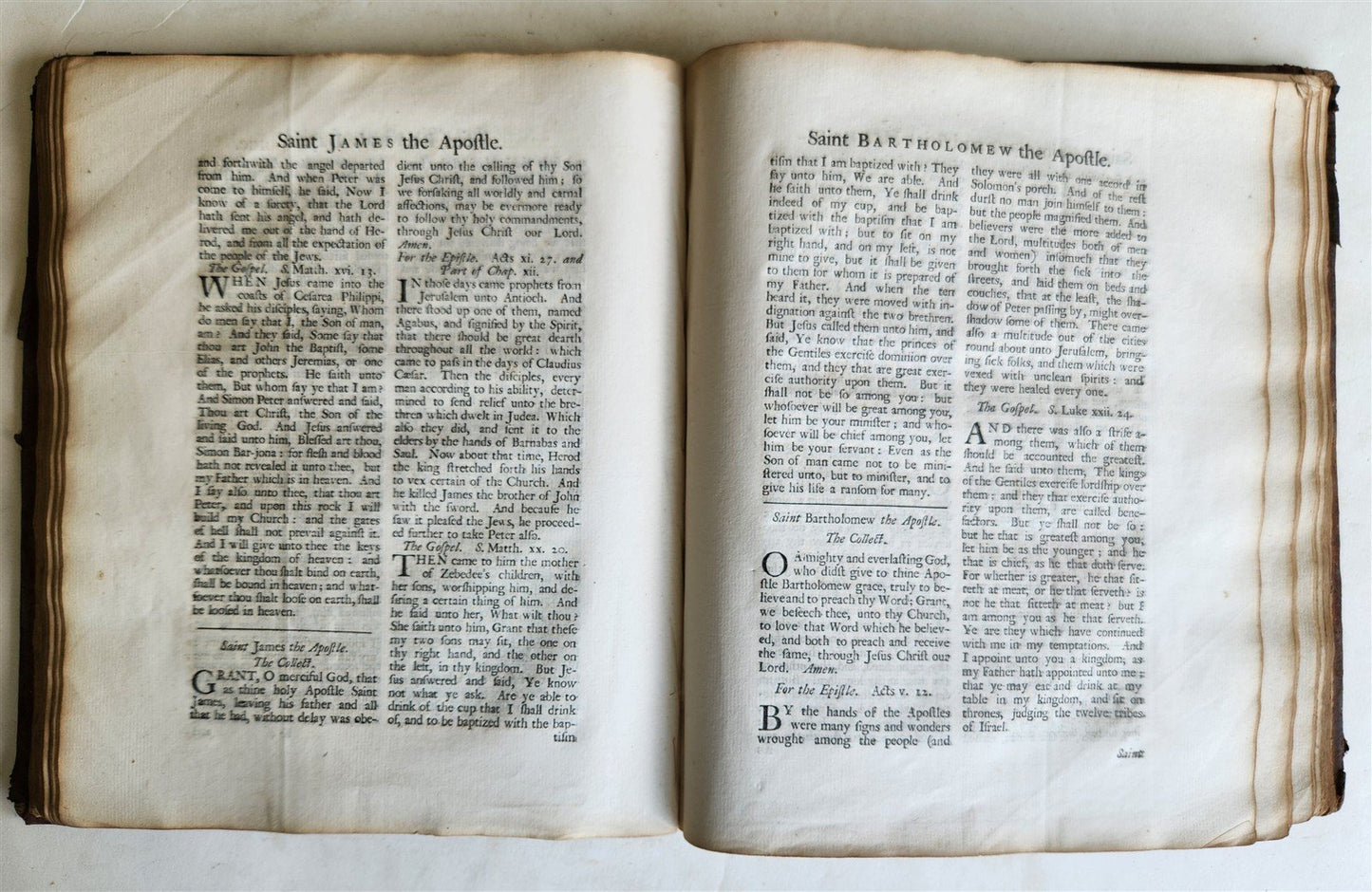 1748 BOOK OF COMMON PRAYER in ENGLISH antique FOLIO