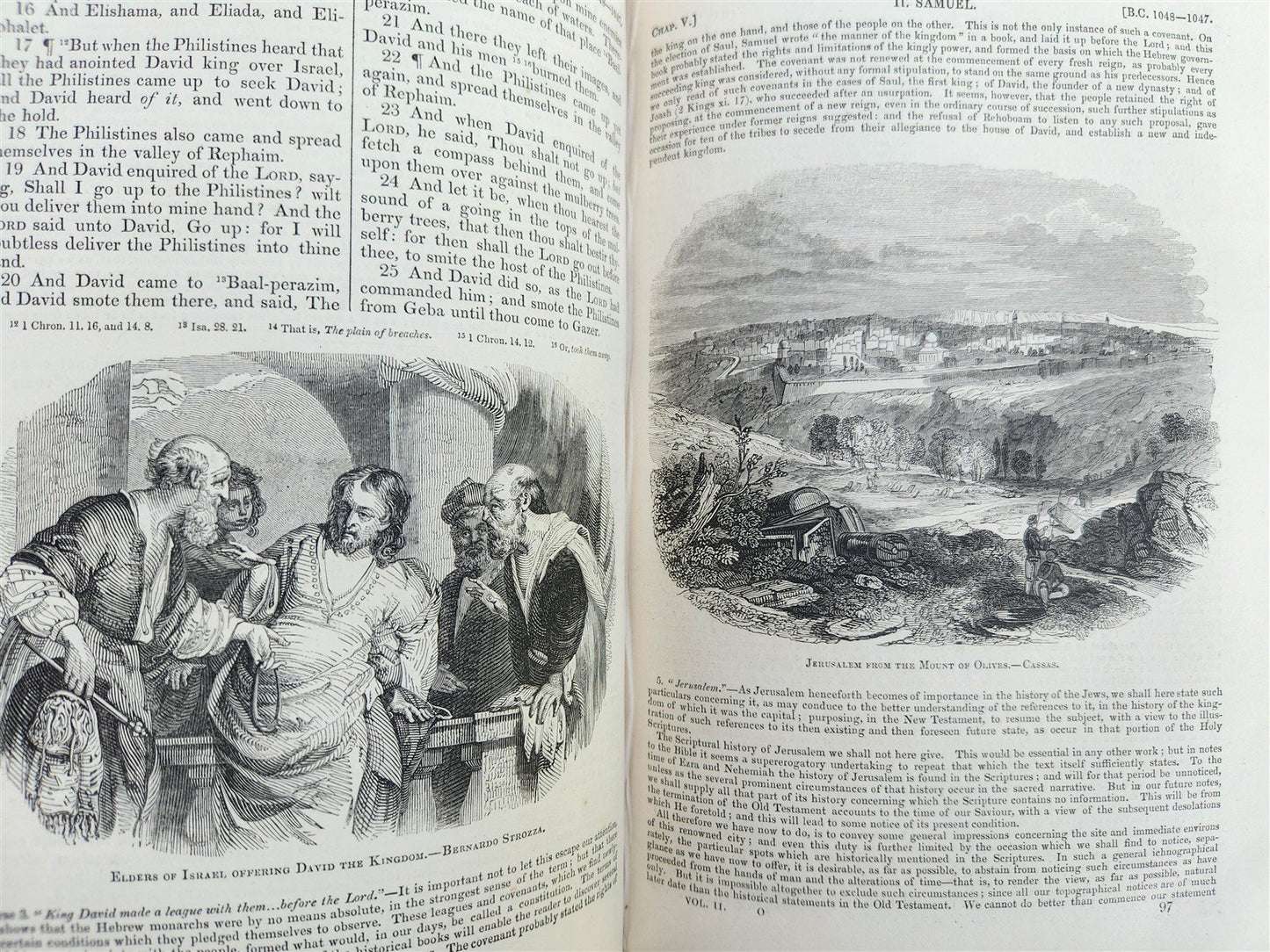 1836 BIBLE in ENGLISH 3 volumes OLD and NEW TESTAMENTS antique ILLUSTRATED