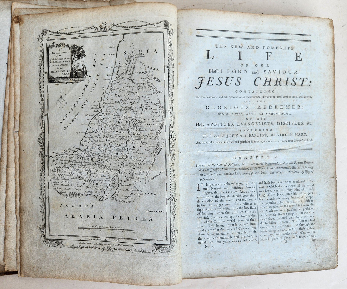 1760s LIFE of OUR BLESSED LORD & SAVIOUR JESUS CHRIST antique ILLUSTRATED FOLIO