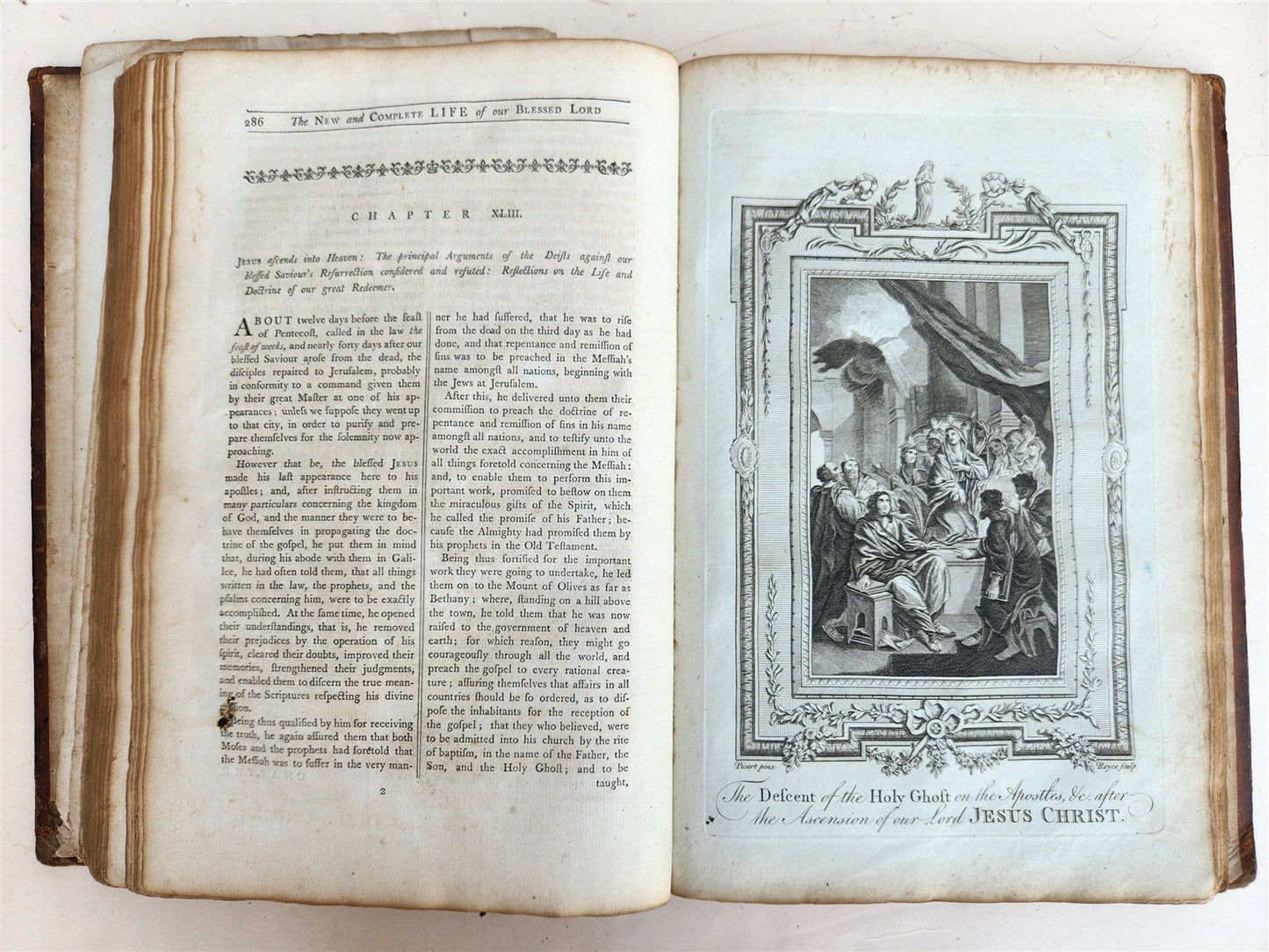 1760s LIFE of OUR BLESSED LORD & SAVIOUR JESUS CHRIST antique ILLUSTRATED FOLIO