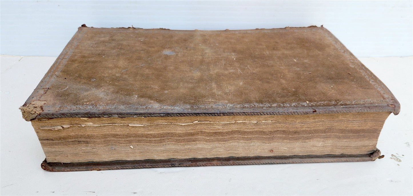 1797 BIBLE in ENGLISH OLD & NEW TESTAMENT antique ILLUSTRATED MASSIVE FOLIO