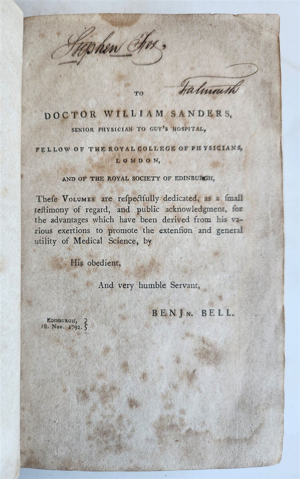 1795 Treatise on Gonorrhœa Virulenta & Lues Venerea antique 1st AMERICAN EDITION