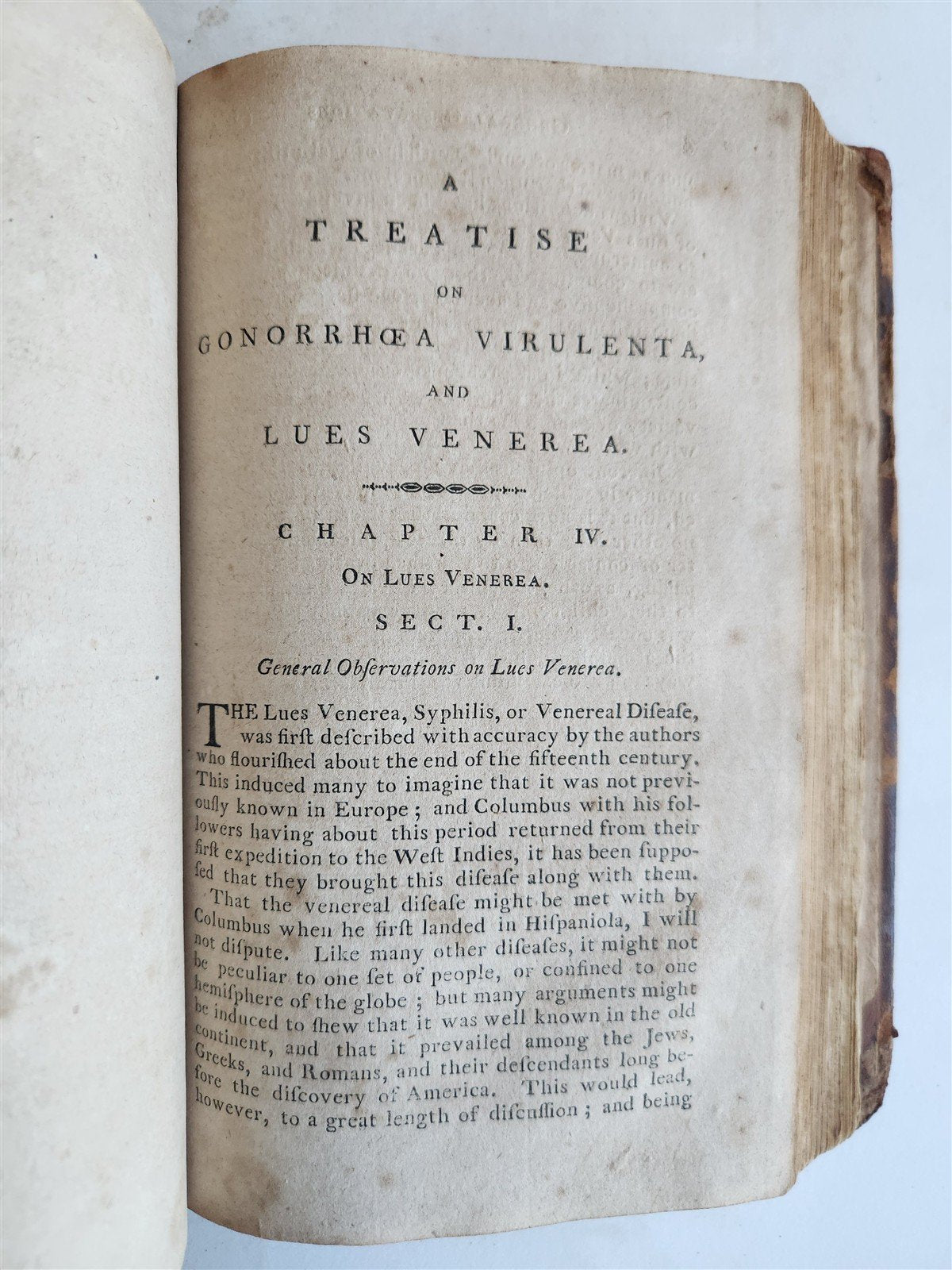 1795 Treatise on Gonorrhœa Virulenta & Lues Venerea antique 1st AMERICAN EDITION