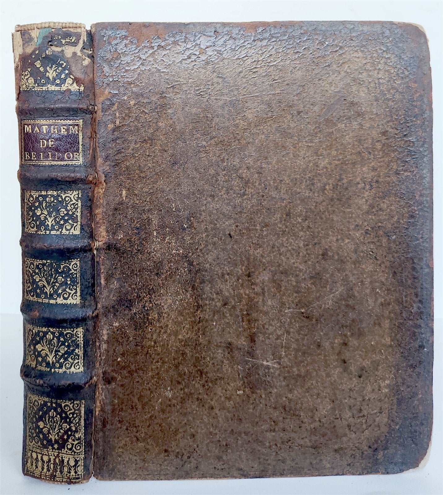 1725 MATHEMATICS ILLUSTRATED w/ 34 FOLDING PLATES antique Cours de Mathematique