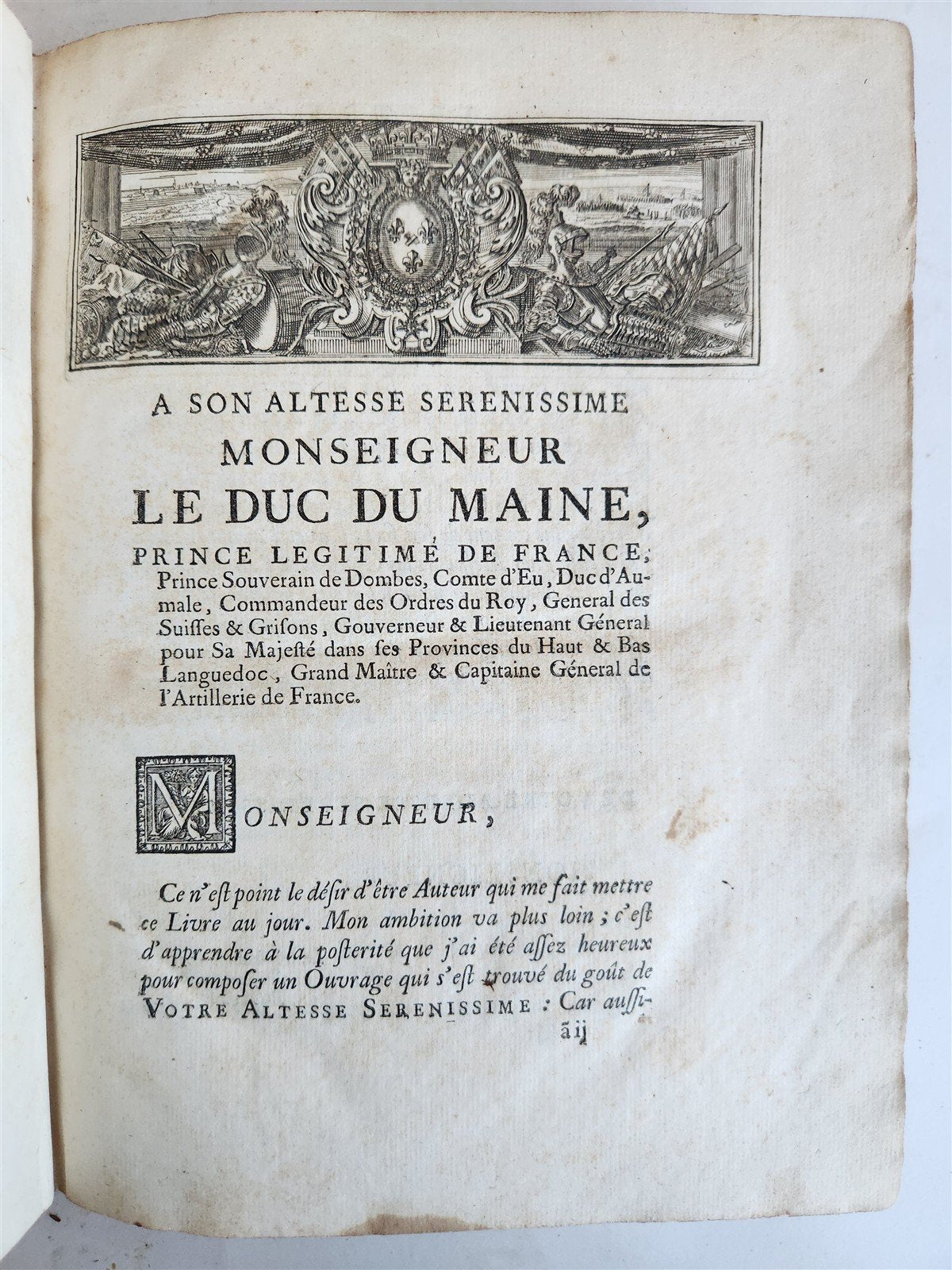 1725 MATHEMATICS ILLUSTRATED w/ 34 FOLDING PLATES antique Cours de Mathematique