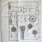 1725 MATHEMATICS ILLUSTRATED w/ 34 FOLDING PLATES antique Cours de Mathematique