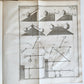 1725 MATHEMATICS ILLUSTRATED w/ 34 FOLDING PLATES antique Cours de Mathematique