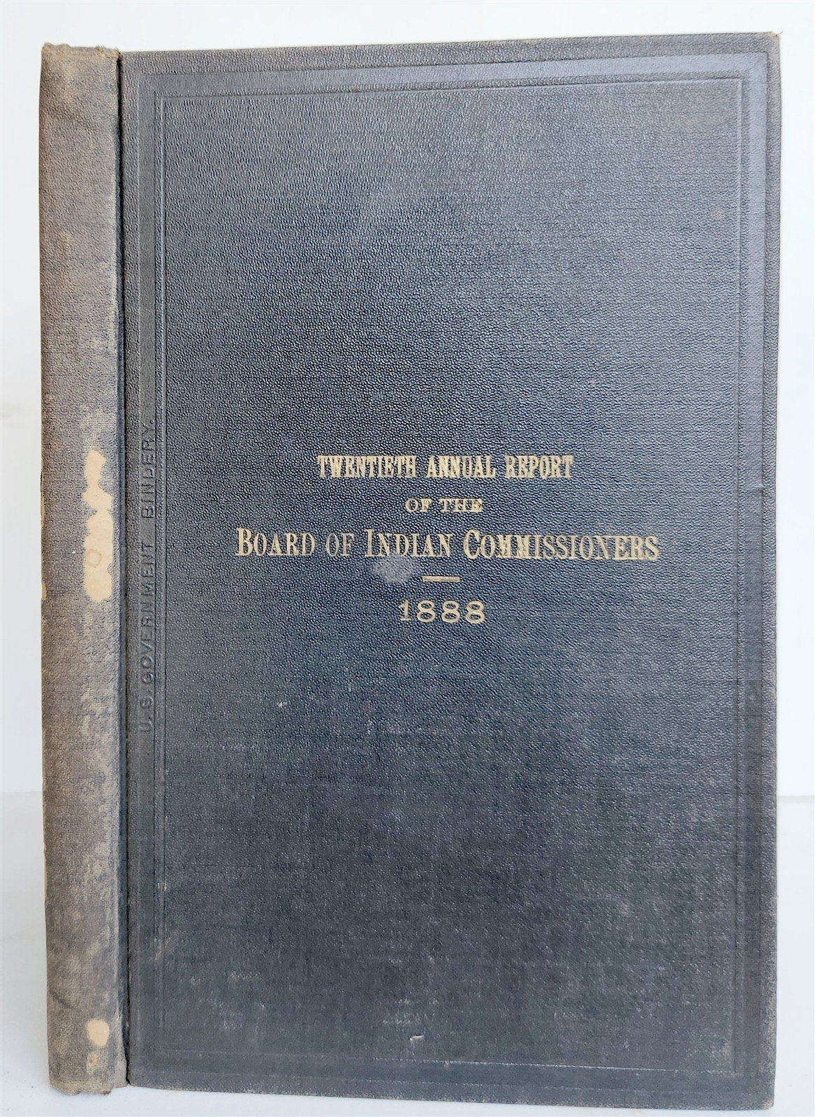1888 REPORT of BOARD of INDIAN COMMISSIONERS antique w/ MAP of RESERVATIONS