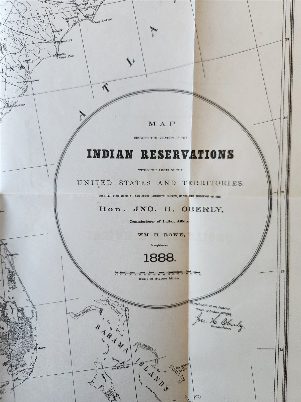 1888 REPORT of BOARD of INDIAN COMMISSIONERS antique w/ MAP of RESERVATIONS
