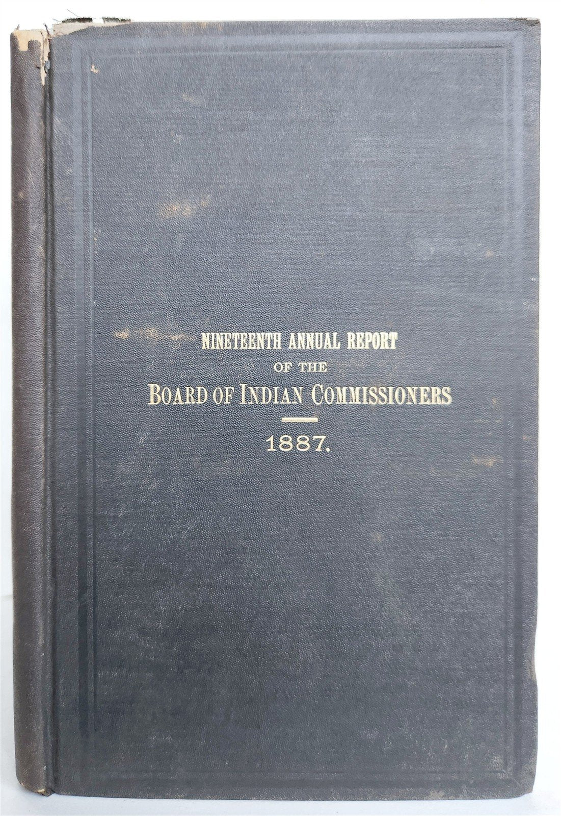 1887 REPORT of BOARD of INDIAN COMMISSIONERS antique w/ MAP of RESERVATIONS