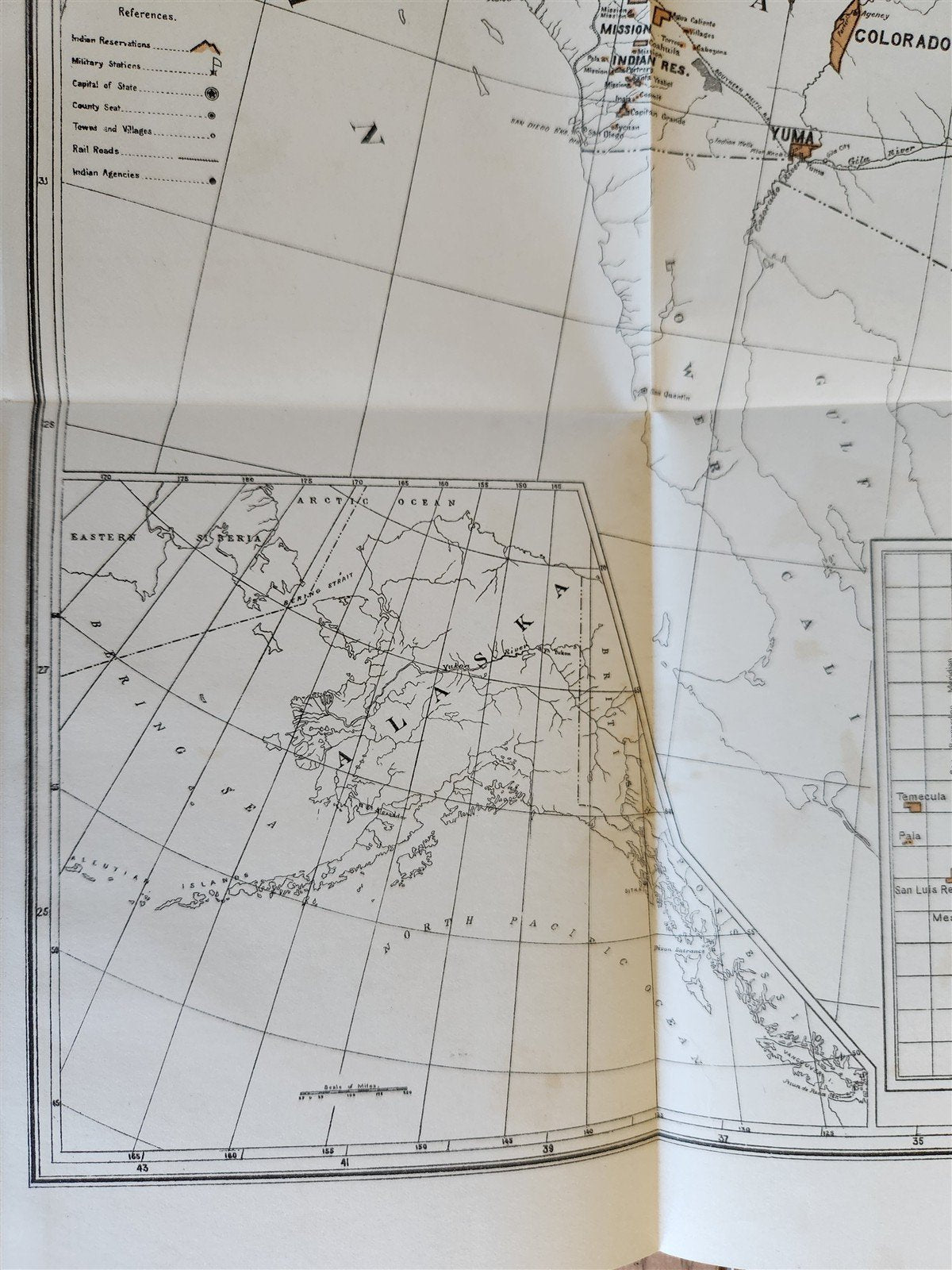 1887 REPORT of BOARD of INDIAN COMMISSIONERS antique w/ MAP of RESERVATIONS