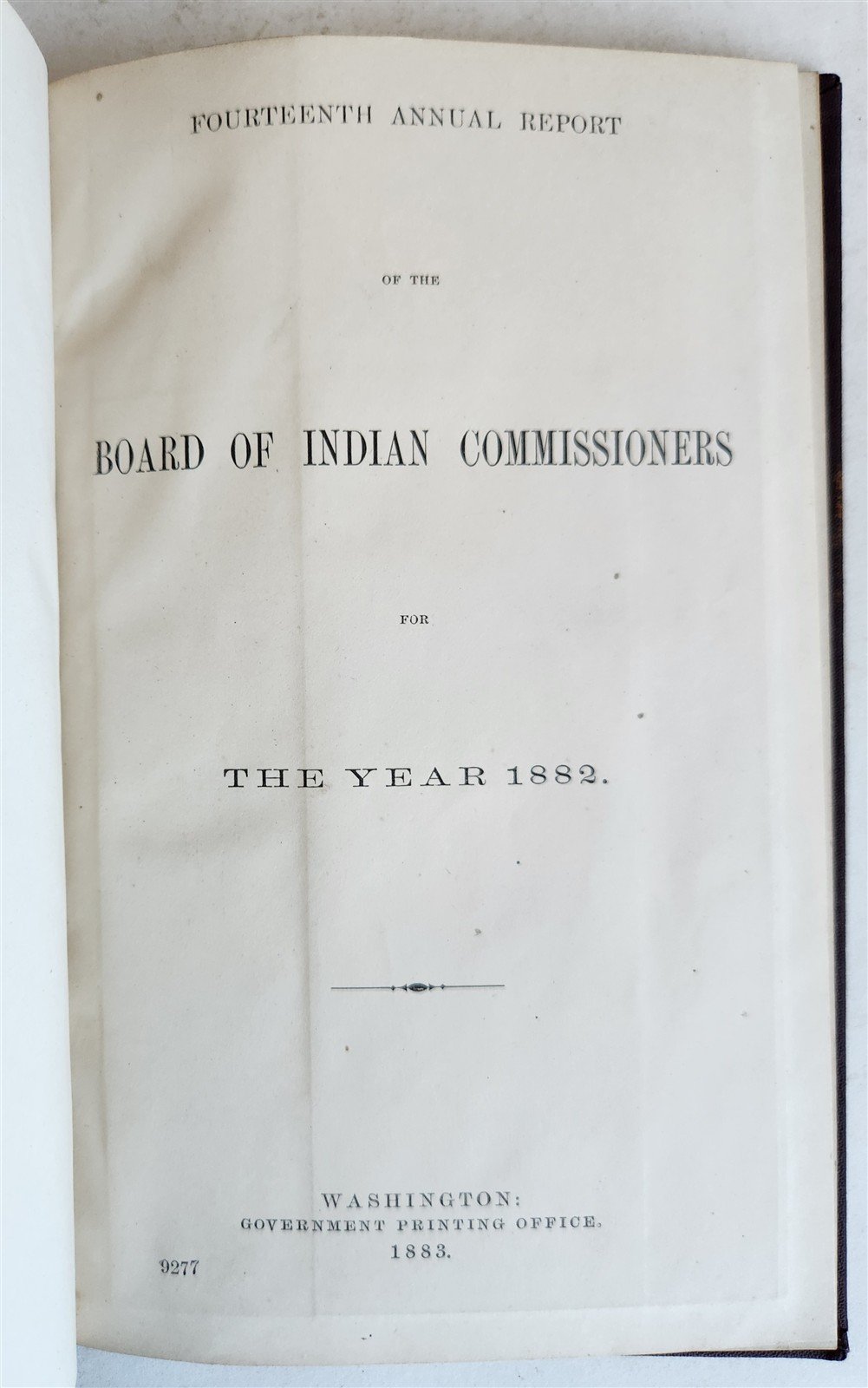 1882 REPORT of BOARD of INDIAN COMMISSIONERS antique w/ MAP of RESERVATIONS