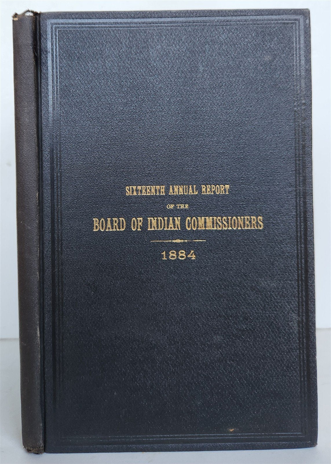 1883 REPORT of BOARD of INDIAN COMMISSIONERS antique w/ MAP of RESERVATIONS