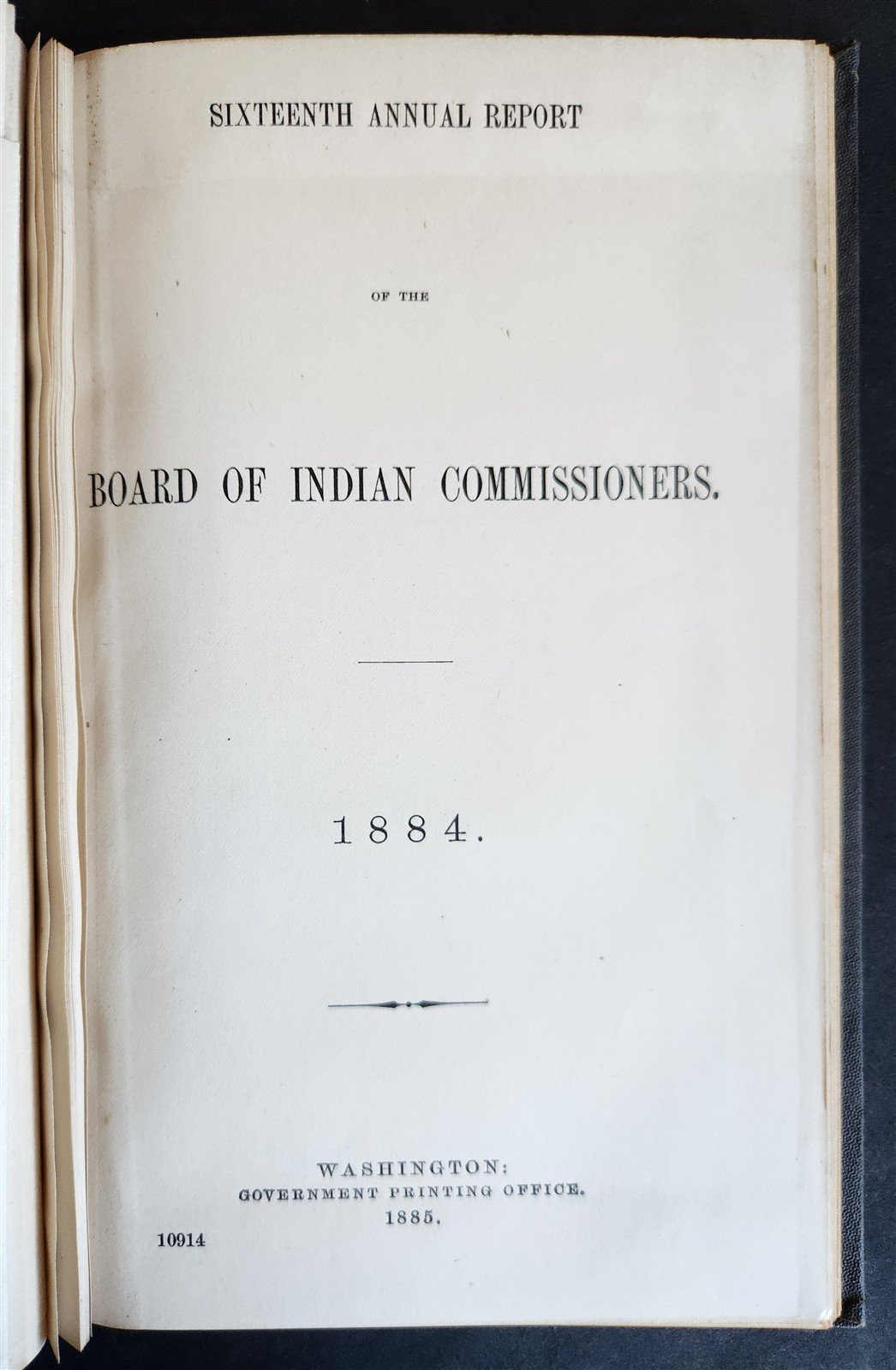 1883 REPORT of BOARD of INDIAN COMMISSIONERS antique w/ MAP of RESERVATIONS