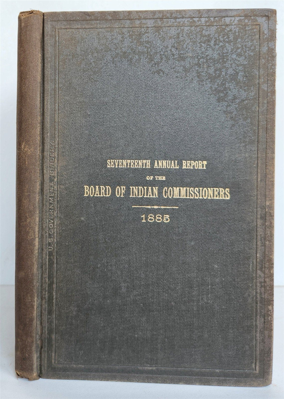 1885 REPORT of BOARD of INDIAN COMMISSIONERS antique w/ MAP of RESERVATIONS