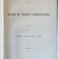 1885 REPORT of BOARD of INDIAN COMMISSIONERS antique w/ MAP of RESERVATIONS