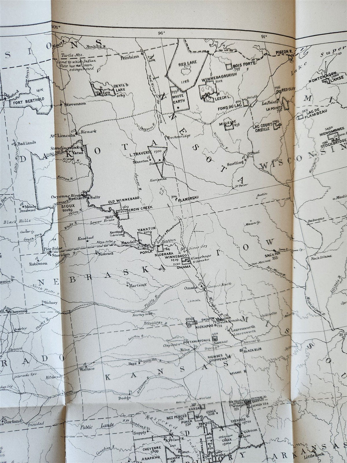 1880 REPORT of COMMISSIONER OF INDIAN AFFAIRS antique w/ MAPS of RESERVATIONS