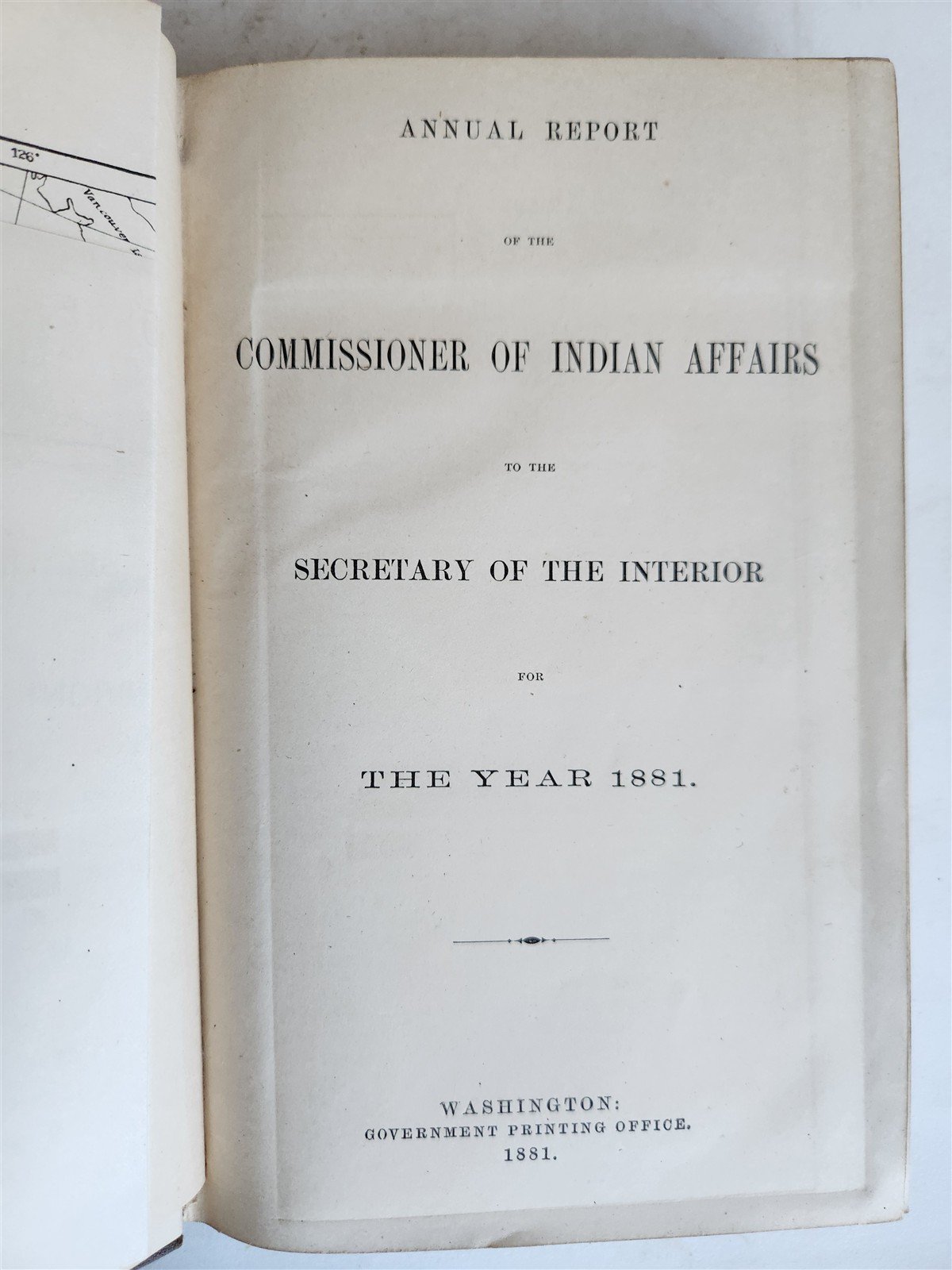 1881 REPORT of COMMISSIONER OF INDIAN AFFAIRS antique w/ MAPS of RESERVATIONS