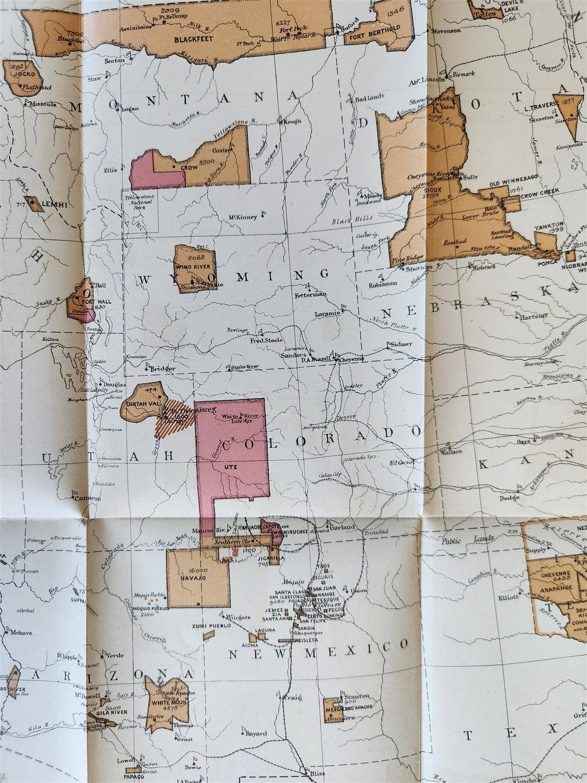 1881 REPORT of COMMISSIONER OF INDIAN AFFAIRS antique w/ MAPS of RESERVATIONS
