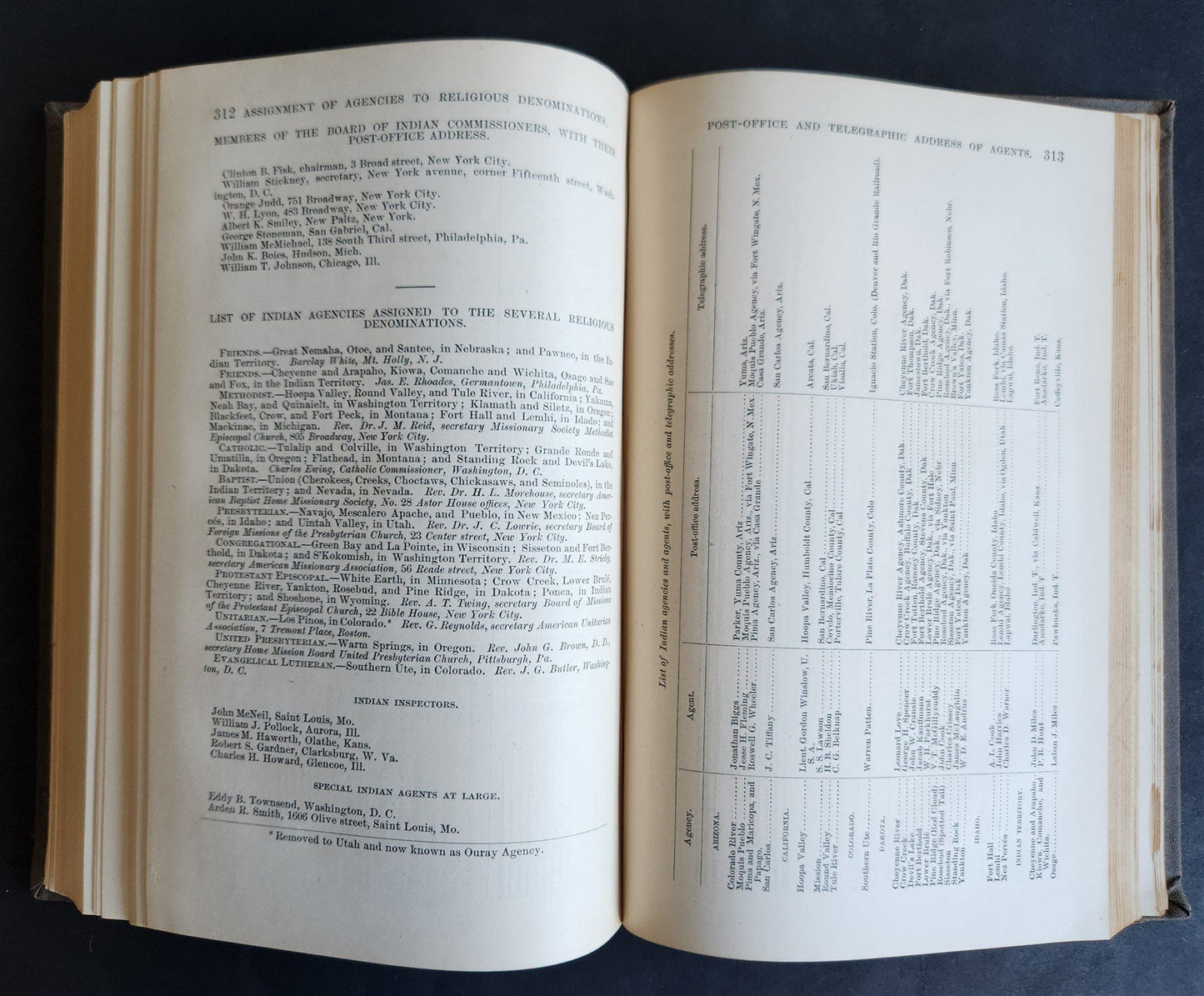 1881 REPORT of COMMISSIONER OF INDIAN AFFAIRS antique w/ MAPS of RESERVATIONS