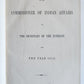 1872 REPORT of COMMISSIONER OF INDIAN AFFAIRS antique AMERICANA