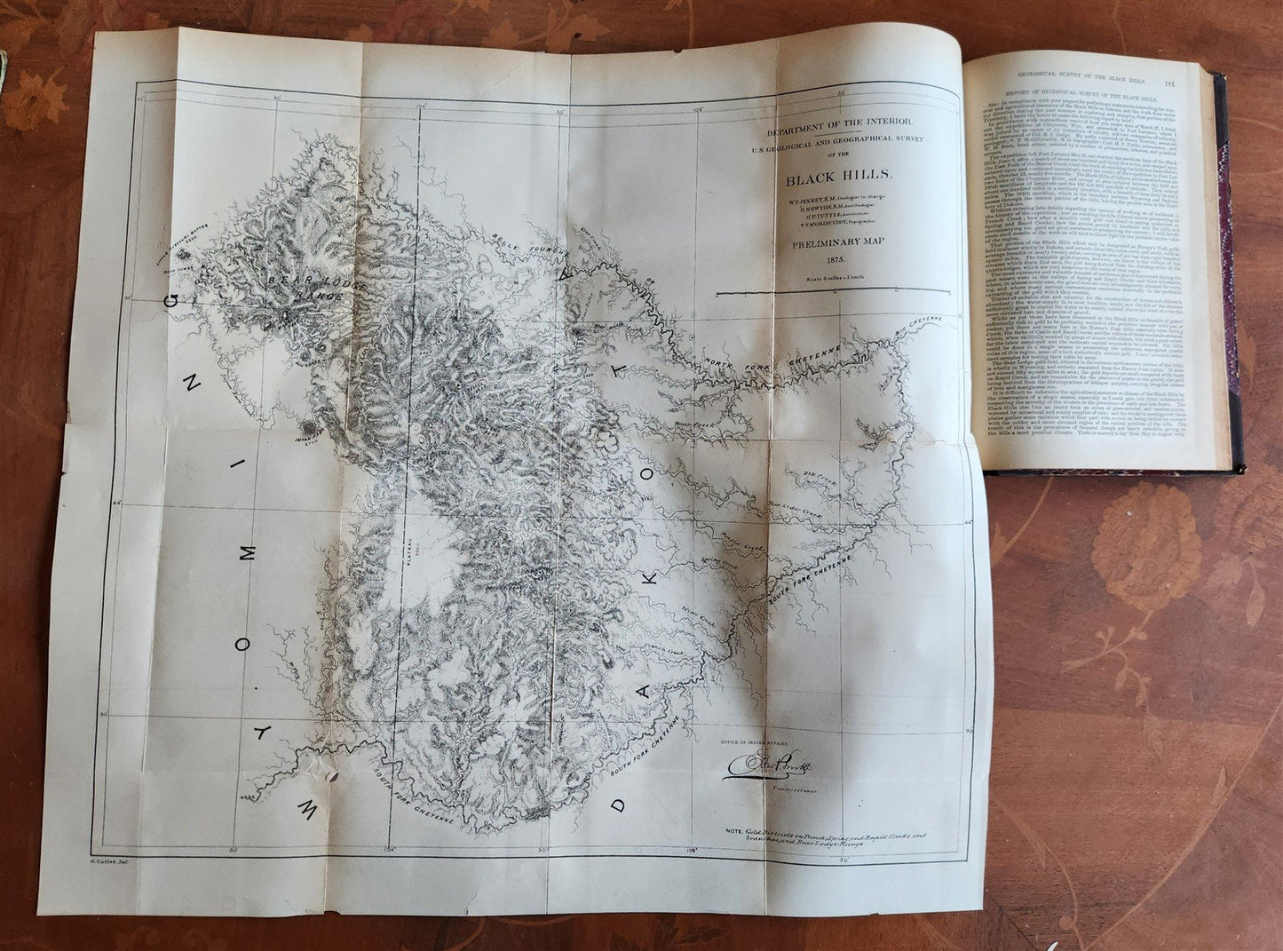 1875 REPORT of COMMISSIONER OF INDIAN AFFAIRS antique AMERICANA