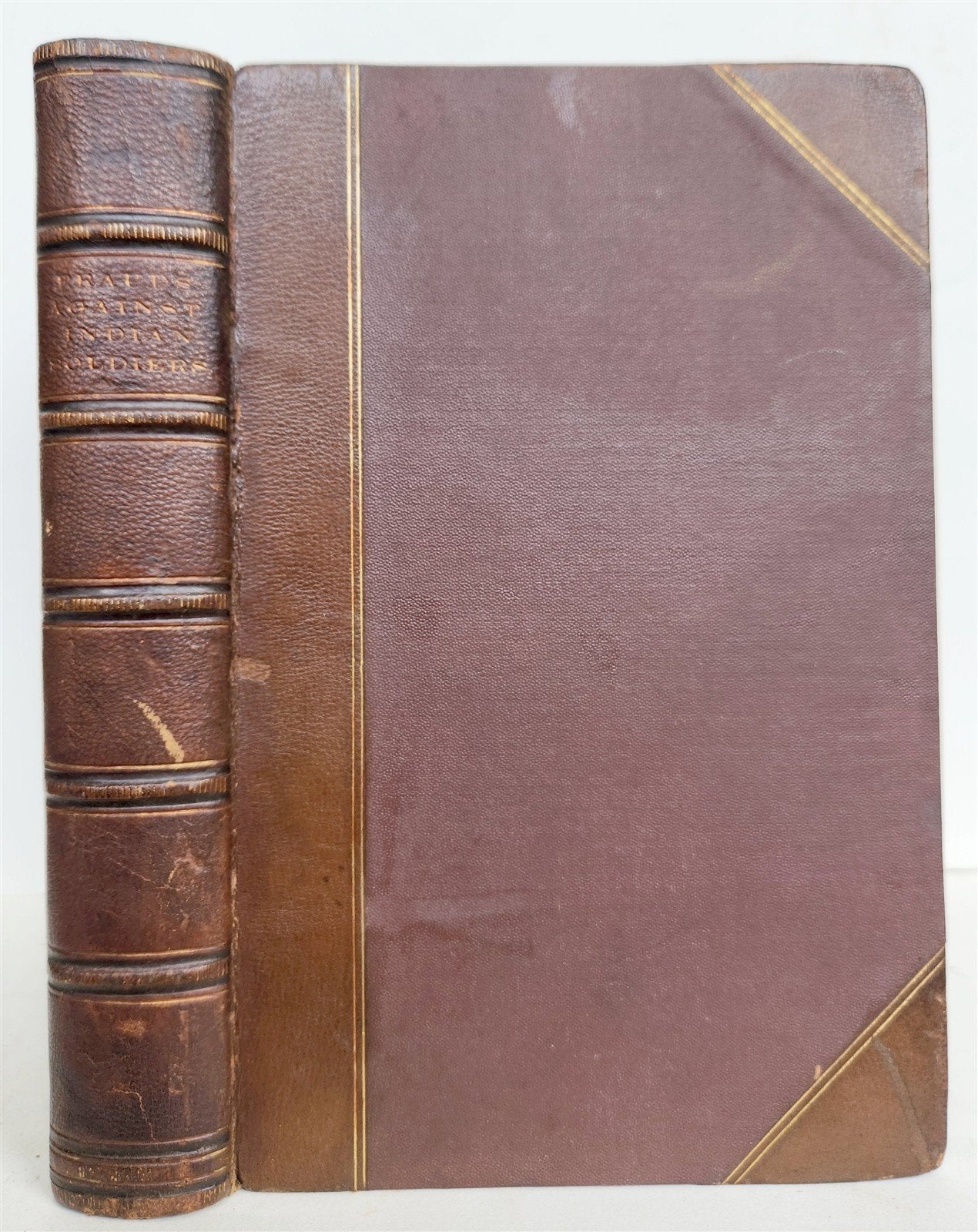 1872 ALLEGED FRAUDS AGAINST CERTAIN INDIAN SOLDIERS REPORT antique AMERICANA