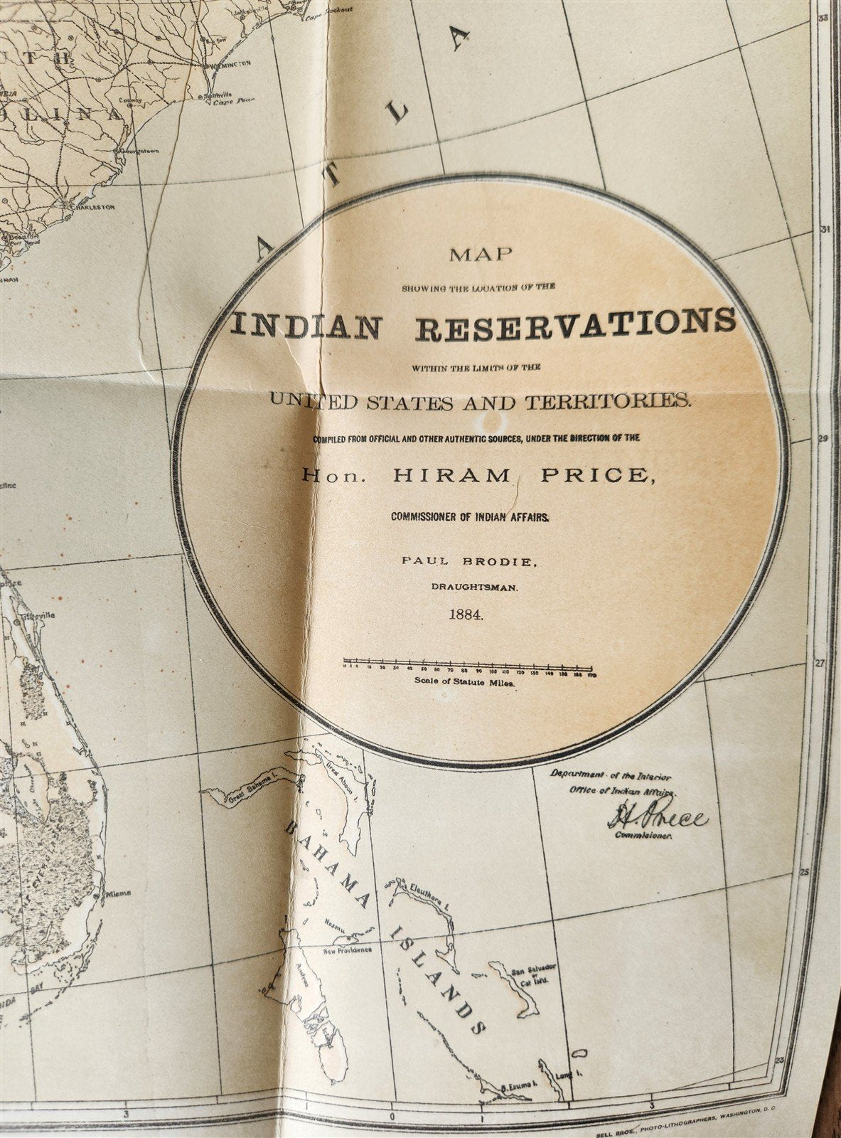 1884 COMMISSIONER OF INDIAN AFFAIRS REPORT illustrated w/MAP antique AMERICANA
