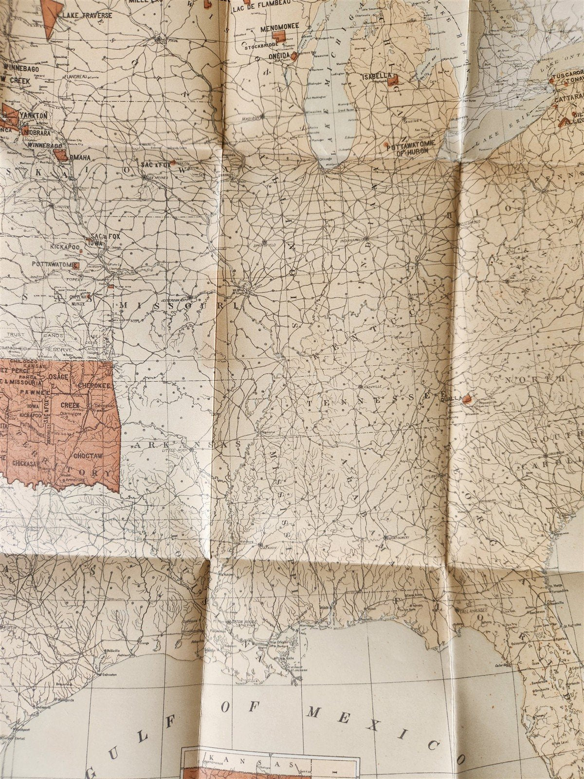 1884 COMMISSIONER OF INDIAN AFFAIRS REPORT illustrated w/MAP antique AMERICANA