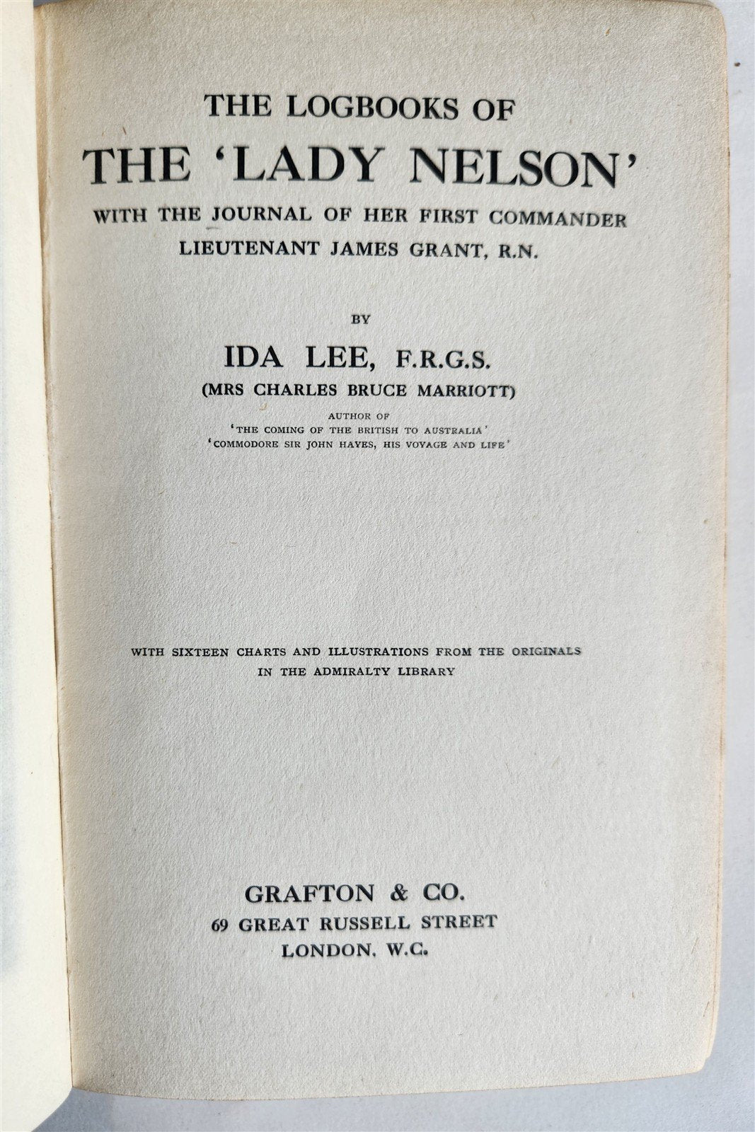 1915 LOGBOOKS of LADY NELSON w/ journal of her commander Lt James Grant ANTIQUE