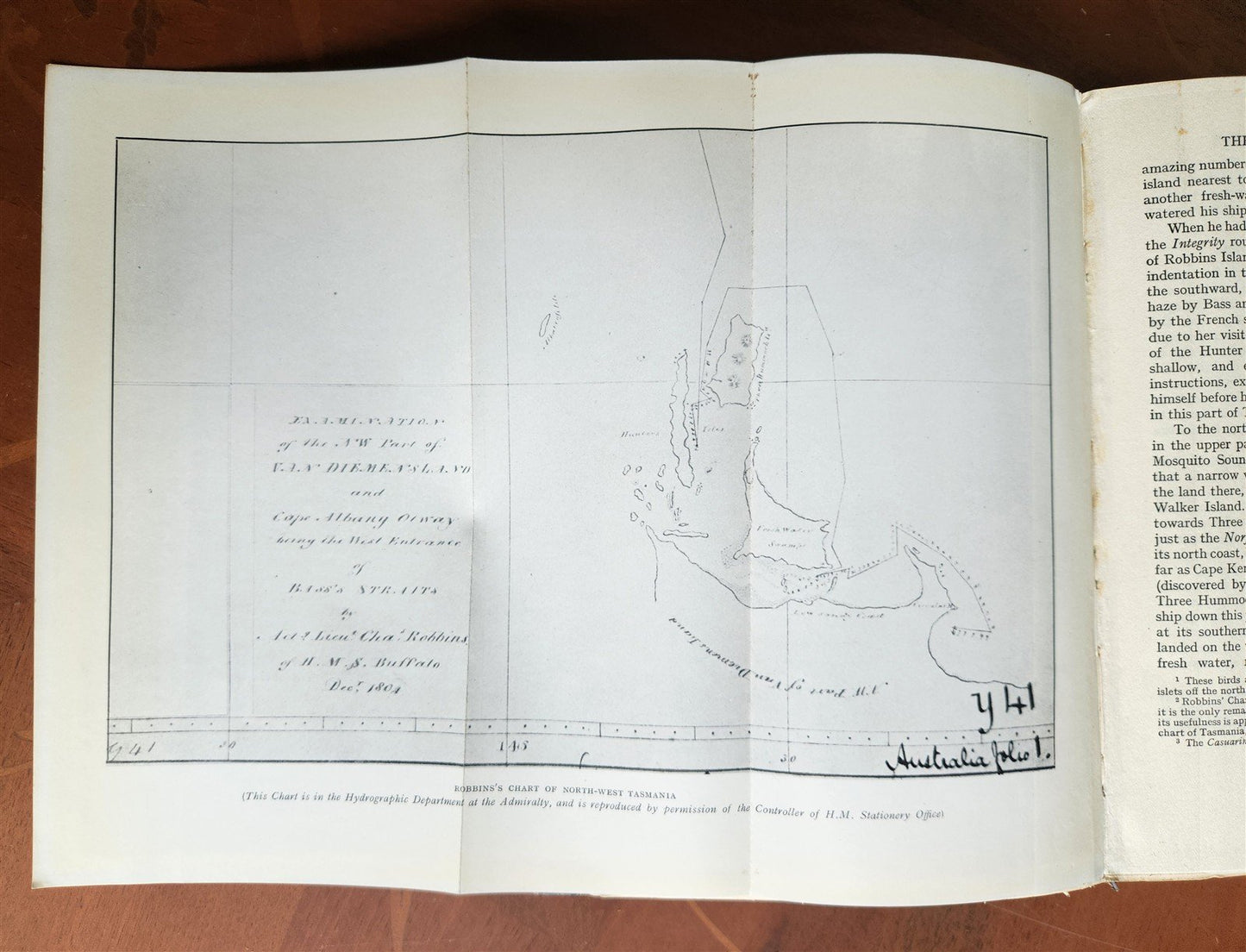 1927 VOYAGE OF THE CAROLINE Batavia Tasmania Java Mauritius St.Helena ANTIQUE