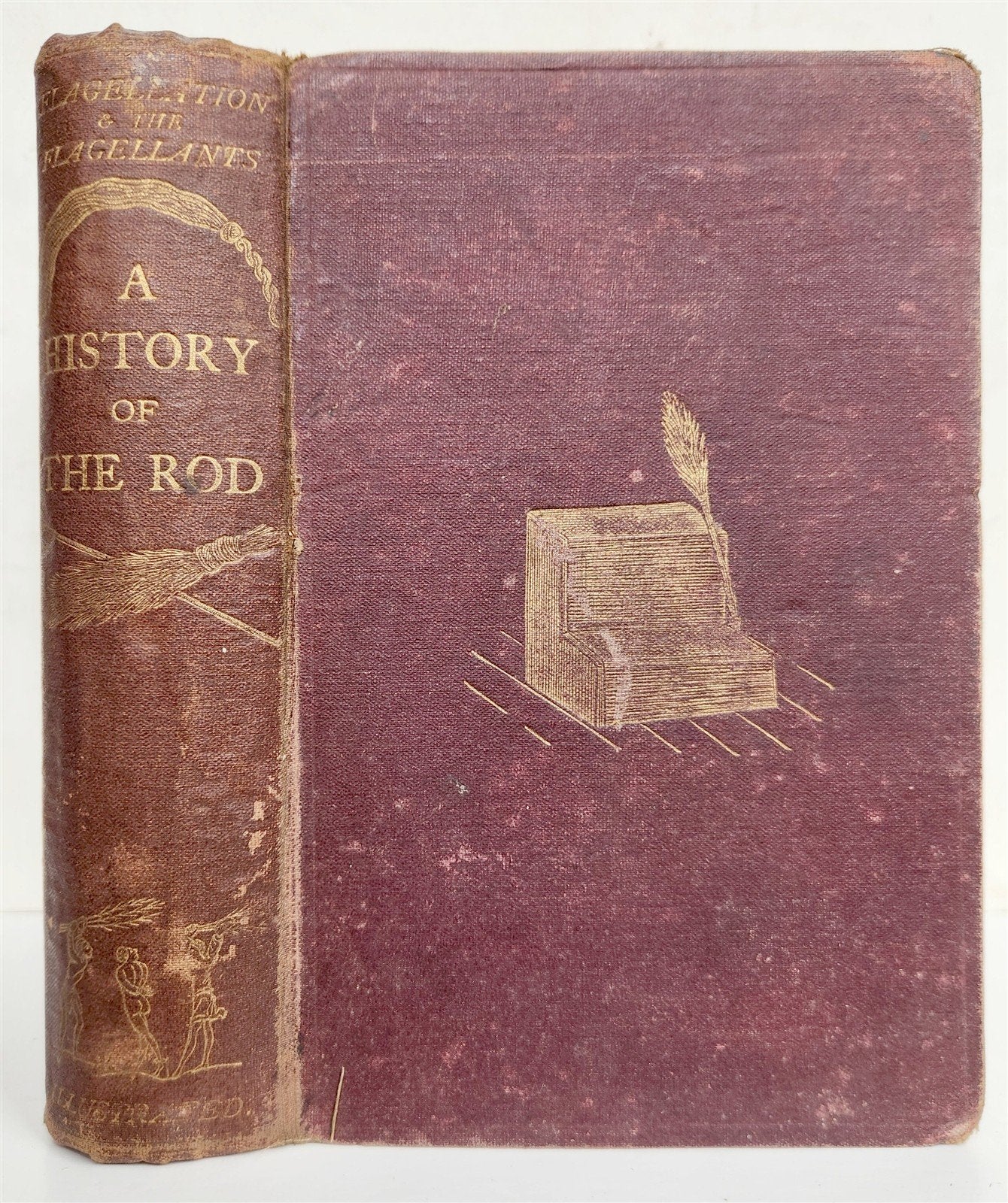 1869 FLAGELLATION & FLAGELLANTS HISTORY of the ROD ILLUSTRATED ANTIQUE